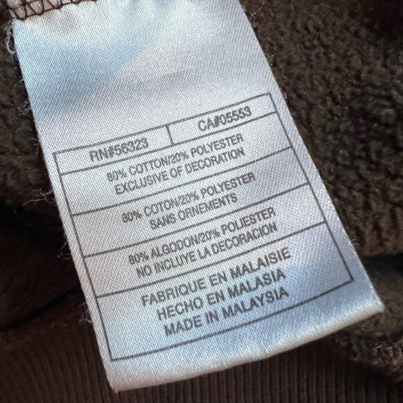 Nike Air Jordan Hoodie Mens XL Brown Logo Sweatshirt * - Picture 6 of 7